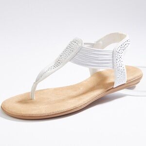 EMBELLISHED STRETCH SANDALS